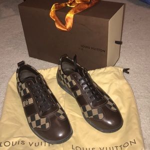 Louis Vuitton damier print shoes